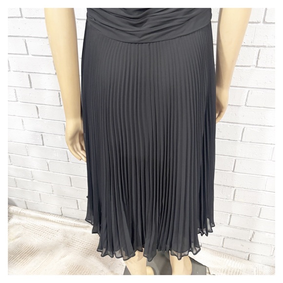 Y2K American Living Black Midi Dress Cottagecore‎ Grunge Retro Aesthetic - Picture 7 of 8